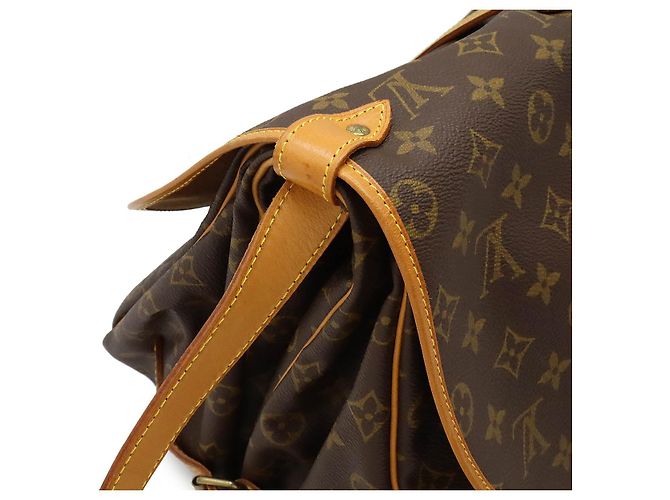 Louis Vuitton Monogram Saumur 35 Shoulder Bag M42254 Brown - view 6