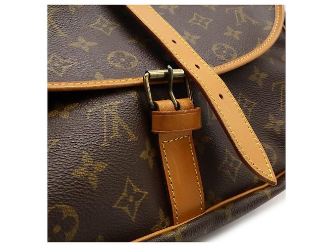Louis Vuitton Monogram Saumur 35 Shoulder Bag M42254 Brown - view 8