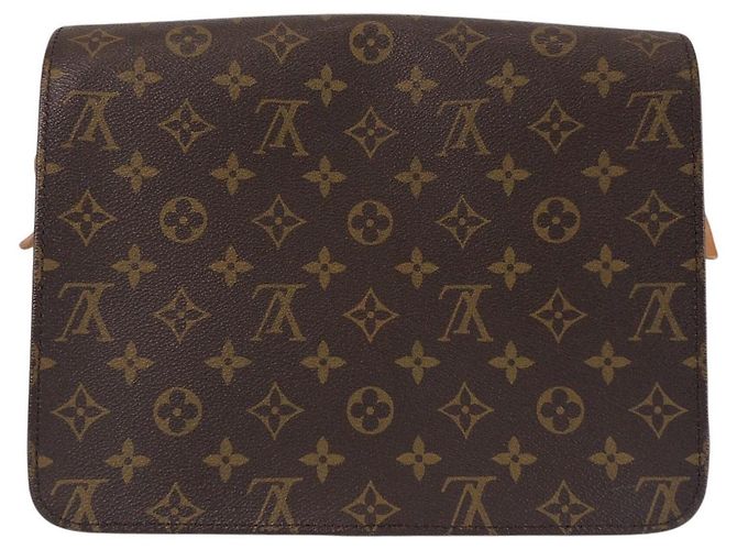 Louis Vuitton Monogram Cartouchiere GM Shoulder Bag Brown - view 2