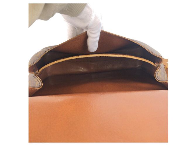 Louis Vuitton Monogram Cartouchiere GM Shoulder Bag Brown - view 3