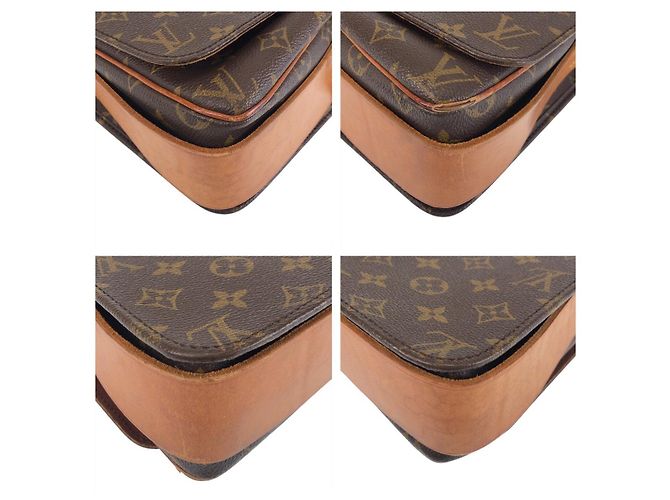 Louis Vuitton Monogram Cartouchiere GM Shoulder Bag Brown - view 4