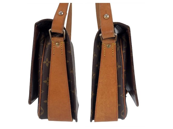 Louis Vuitton Monogram Cartouchiere GM Shoulder Bag Brown - view 5