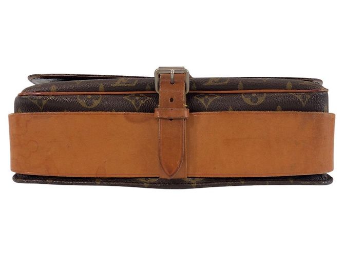 Louis Vuitton Monogram Cartouchiere GM Shoulder Bag Brown - view 6