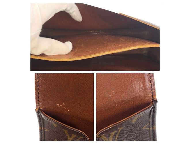Louis Vuitton Monogram Cartouchiere GM Shoulder Bag Brown - view 8