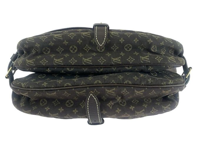 Louis Vuitton Monogram Mini Lin Saumur 30 Shoulder Bag Brown - view 10