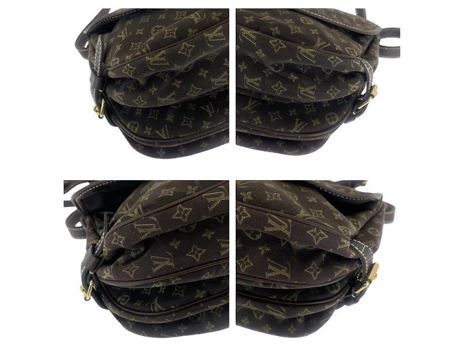 Louis Vuitton Monogram Mini Lin Saumur 30 Shoulder Bag Brown - view 3