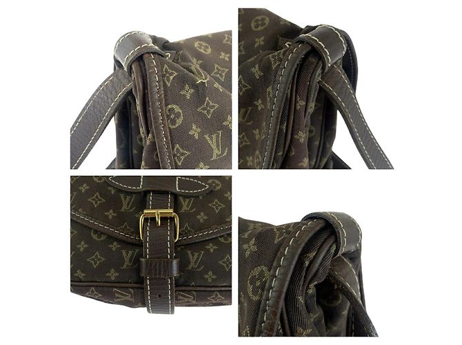 Louis Vuitton Monogram Mini Lin Saumur 30 Shoulder Bag Brown - view 5