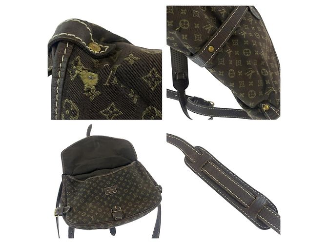 Louis Vuitton Monogram Mini Lin Saumur 30 Shoulder Bag Brown - view 6