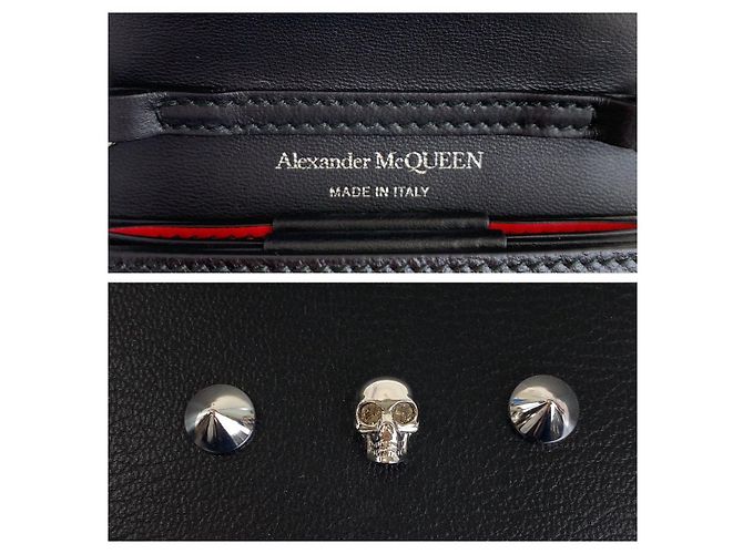 Alexander McQueen Schultertasche aus Leder mit Totenkopf-Nieten - Ansicht 4