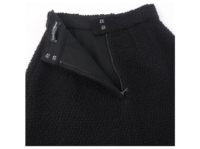 Falda de punto de encaje Flower de Dolce & Gabbana negra 36 Negro - vista 5