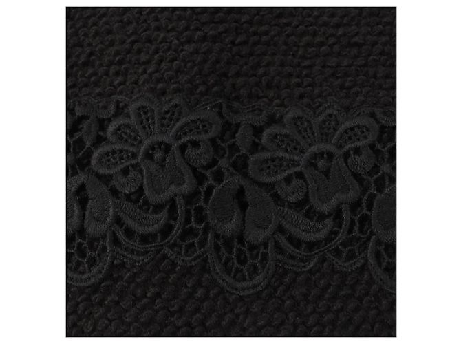 Falda de punto de encaje Flower de Dolce & Gabbana negra 36 Negro - vista 6