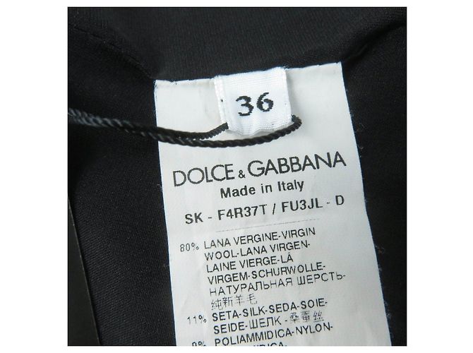 Falda de punto de encaje Flower de Dolce & Gabbana negra 36 Negro - vista 8