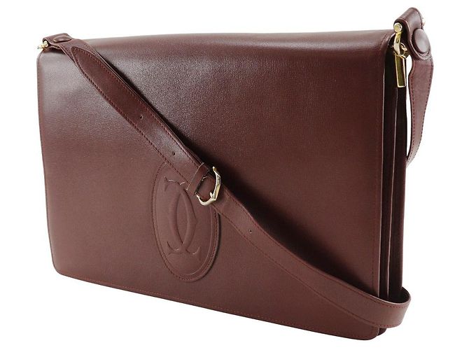 Borsa a spalla Cartier Must Line Bordeaux Marrone - vista 2
