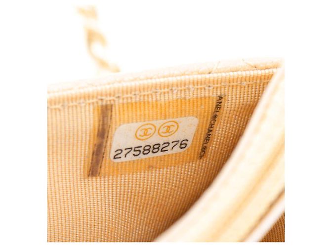 Portafoglio classico a catena Chanel in pelle caviar Beige - vista 3