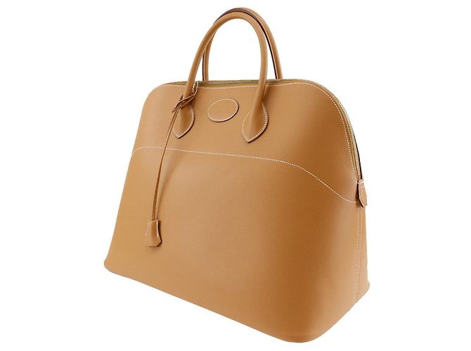 Hermès Sac Boston Hermes Bolide 45 Camel Marron - vue 2