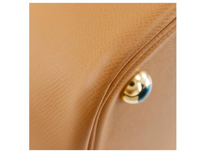 Hermès Sac Boston Hermes Bolide 45 Camel Marron - vue 6