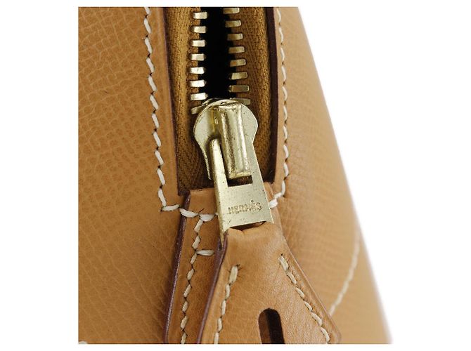Hermès Sac Boston Hermes Bolide 45 Camel Marron - vue 8