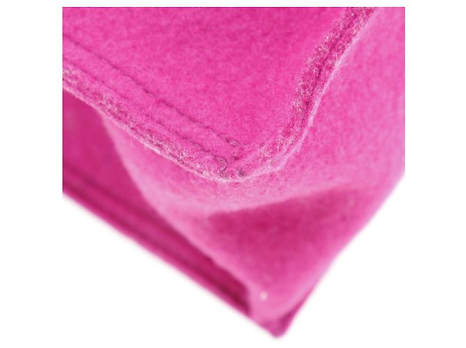 Borsa tote in pelle feltro Yves Saint Laurent Rosa - vista 4