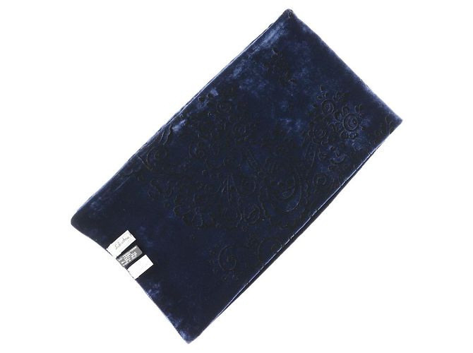Sciarpa in velluto Salvatore Ferragamo Blu navy - vista 3