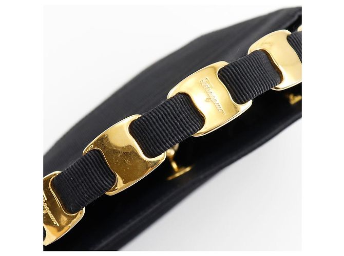 Borsa in tela Vara Salvatore Ferragamo Nero - vista 4