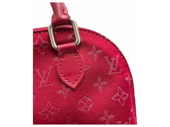 Bolsa de mão Little Alma em couro satin Louis Vuitton M92350 Vermelho - vista 9