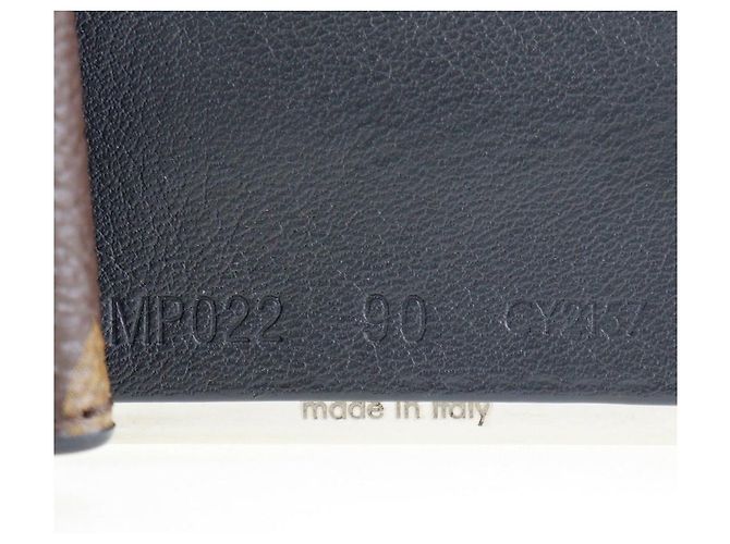 Cinturón de lona Monogram Louis Vuitton MP022 Castaño - vista 4