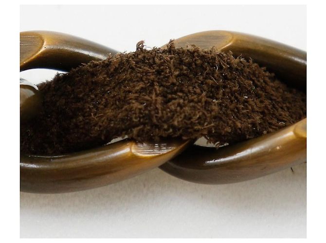 Cinturón de cadena Chanel chapado en oro de ante Castaño - vista 10
