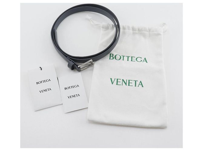 Bottega Veneta Ledergürtel Blau Grau für Männer - Ansicht 8