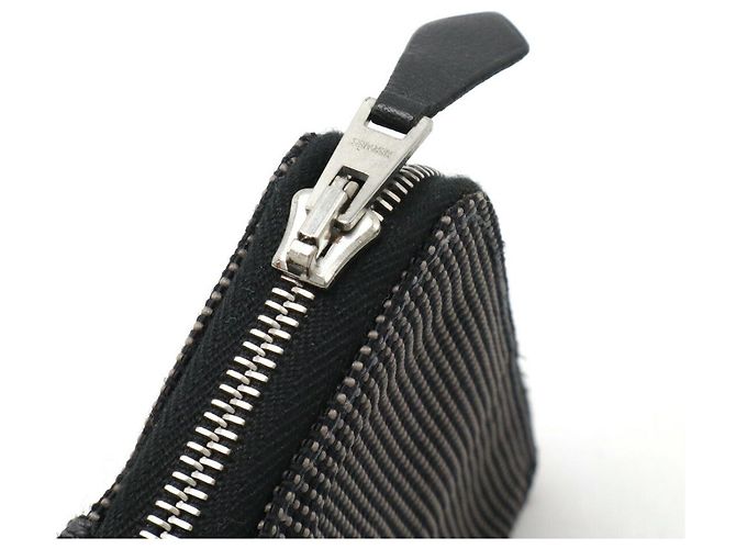 Aline Monedero de lona Herline de Hermès Gris - vista 4
