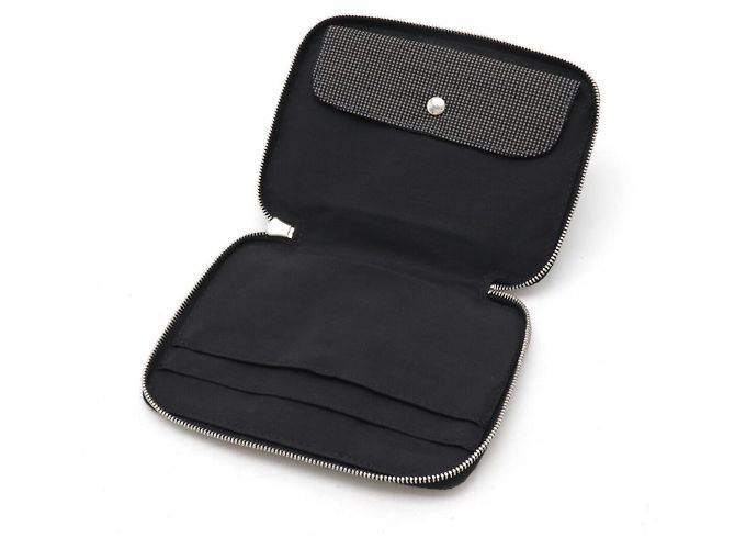 Aline Monedero de lona Herline de Hermès Gris - vista 5