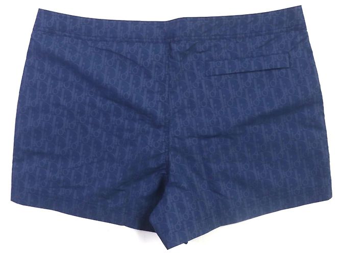 Dior Oblique Polyester Badehosen Navy XL Marineblau - Ansicht 2