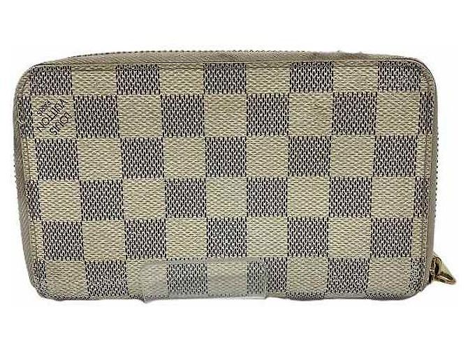 Louis Vuitton Damier Azur Zippy Compact Wallet White - view 3