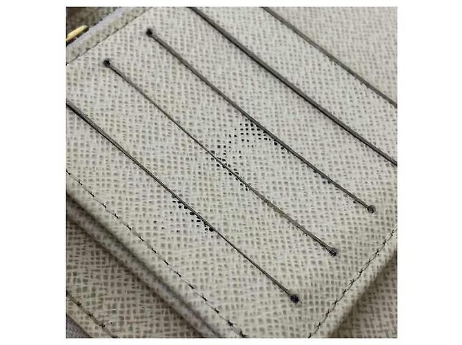 Louis Vuitton Damier Azur Zippy Compact Wallet White - view 6