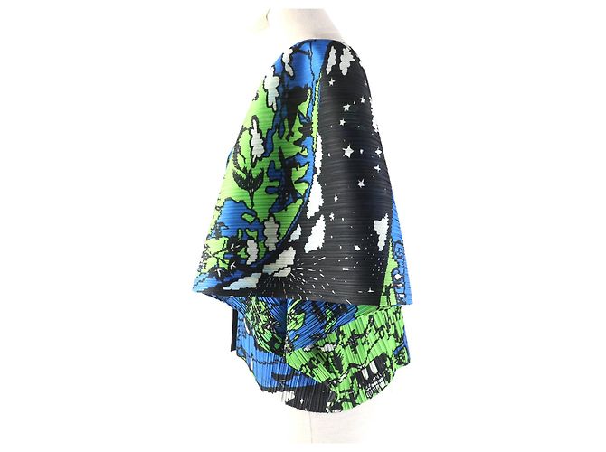 Autre Marque Cardigan Design Weltkarte PLEATS PLEASE Mehrfarben - Ansicht 2