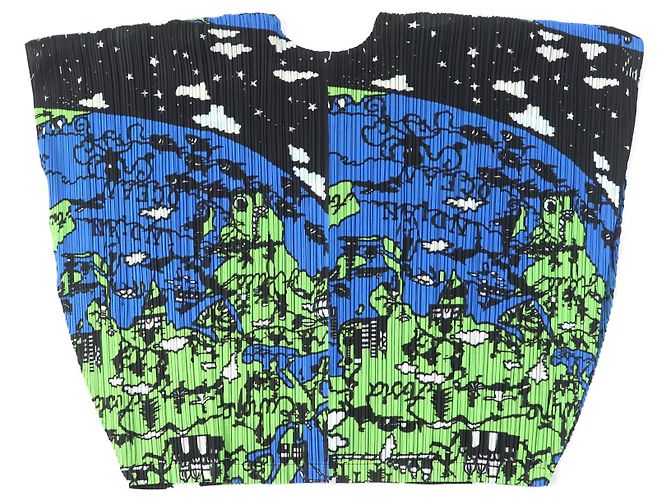 Autre Marque Cardigan Design Weltkarte PLEATS PLEASE Mehrfarben - Ansicht 6
