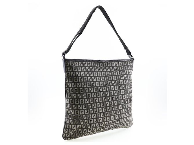 Fendi Canvas Umhängetasche Braun - Ansicht 3