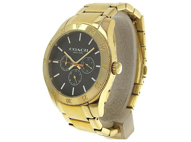 Relógio Coach de quartzo banhado a ouro com dia e data CA133.2.95.1754 - vista 2