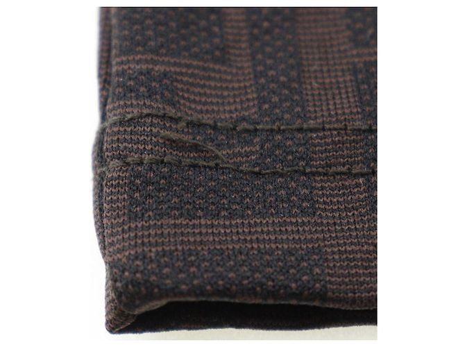 Fendi Zucca Rayon Poloshirt Braun - Ansicht 5
