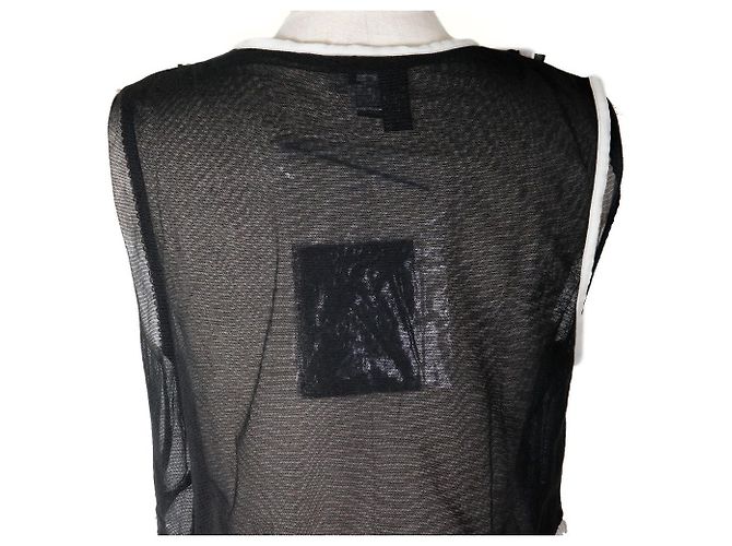 Top sin mangas de algodón negro Chanel - vista 4