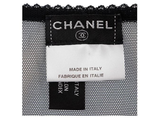 Top sin mangas de algodón negro Chanel - vista 7