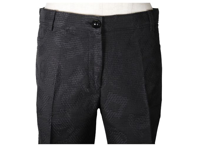 Pantaloni Icon Chanel in cotone nero - vista 2