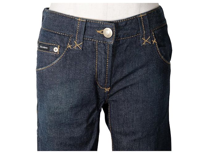 Cropped-Jeans von Dolce & Gabbana Blau - Ansicht 2