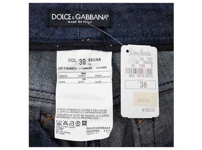 Cropped-Jeans von Dolce & Gabbana Blau - Ansicht 6
