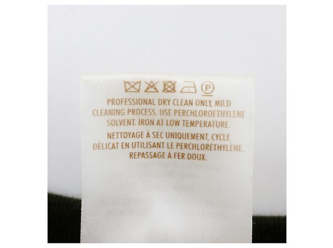 Vestido de veludo Gucci com linha lateral caqui - vista 3