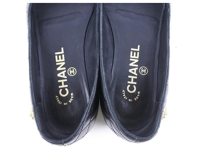 Pumps in vitello Matelassé di Chanel Nero - vista 8