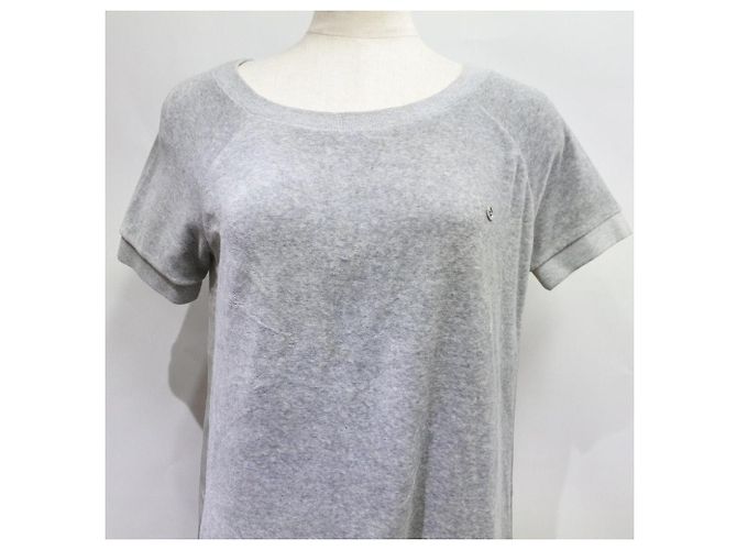 Gucci Velours-Seitenlinienkleid grau Braun - Ansicht 3