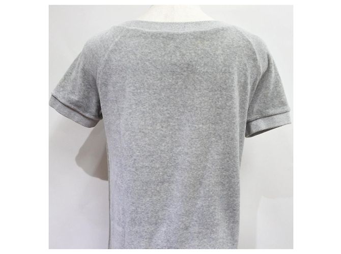 Gucci Velours-Seitenlinienkleid grau Braun - Ansicht 4