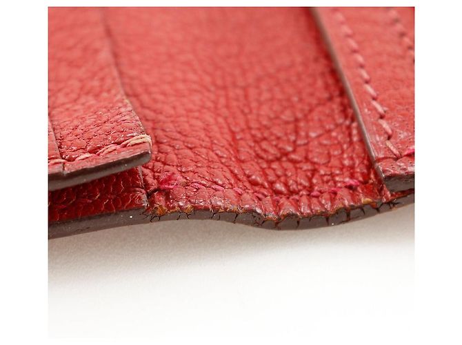 Hermès Cartera bifold soufflé Bearn Hermes roja - vista 13