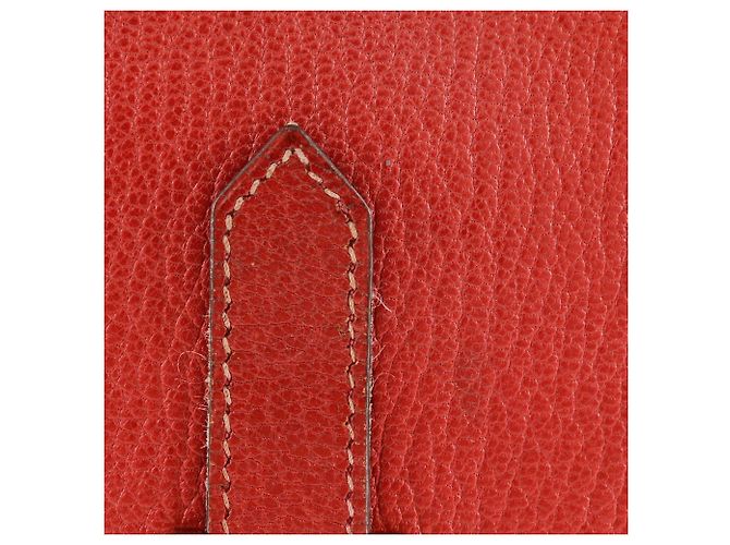 Hermès Cartera bifold soufflé Bearn Hermes roja - vista 8