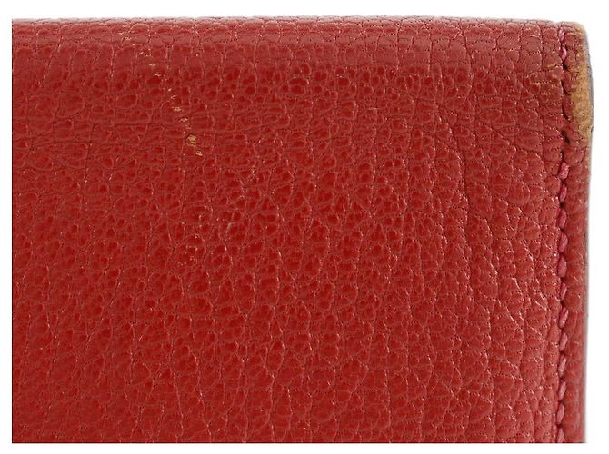 Hermès Cartera bifold soufflé Bearn Hermes roja - vista 9